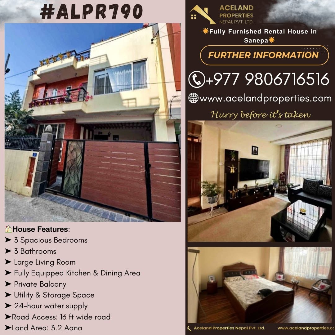 𝗙𝘂𝗹𝗹𝘆 𝗙𝘂𝗿𝗻𝗶𝘀𝗵𝗲𝗱 𝗥𝗲𝗻𝘁𝗮𝗹 𝗛𝗼𝘂𝘀𝗲 𝗶𝗻 𝗦𝗮𝗻𝗲𝗽𝗮