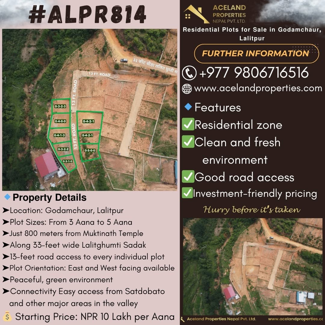 𝗥𝗲𝘀𝗶𝗱𝗲𝗻𝘁𝗶𝗮𝗹 𝗣𝗹𝗼𝘁𝘀 𝗳𝗼𝗿 𝗦𝗮𝗹𝗲 𝗶𝗻 𝗚𝗼𝗱𝗮𝗺𝗰𝗵𝗮𝘂𝗿, 𝗟𝗮𝗹𝗶𝘁𝗽𝘂𝗿