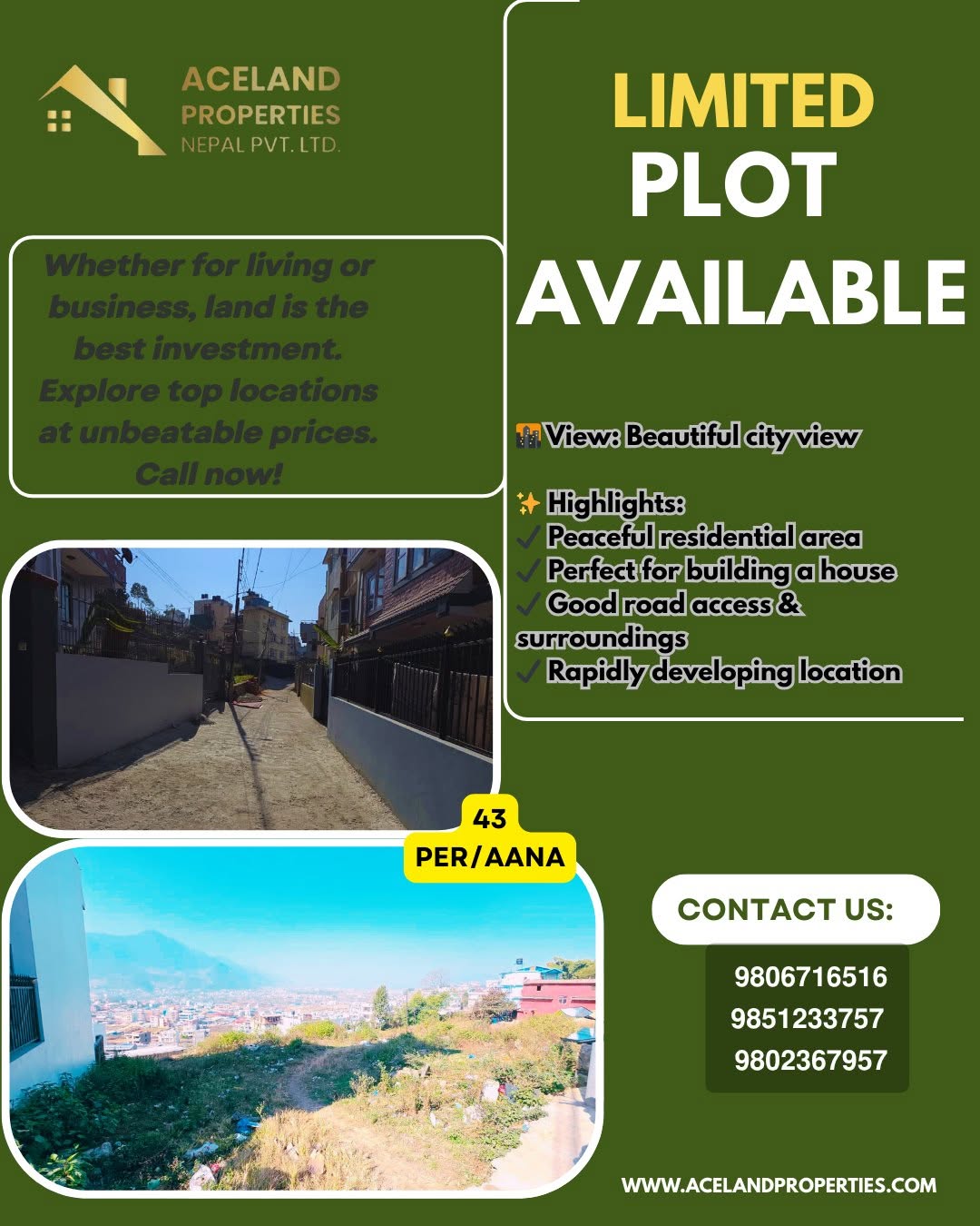 🏡 LAND FOR SALE – BHAISIPATI MAGAR GAU, LALITPUR
