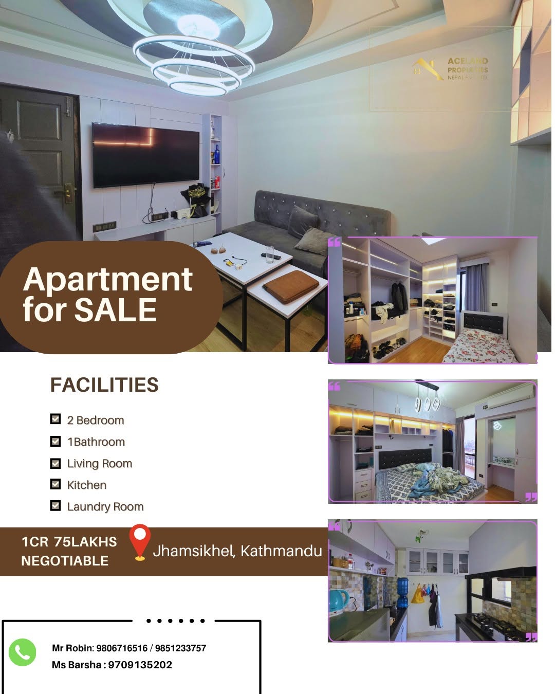 APARTMENT FOR SALE – JHAMSikHEL, KATHMANDU