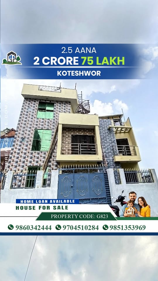 #G823 🏡 Semi-Furnished House at Subhakamana Marg, Koteshwor