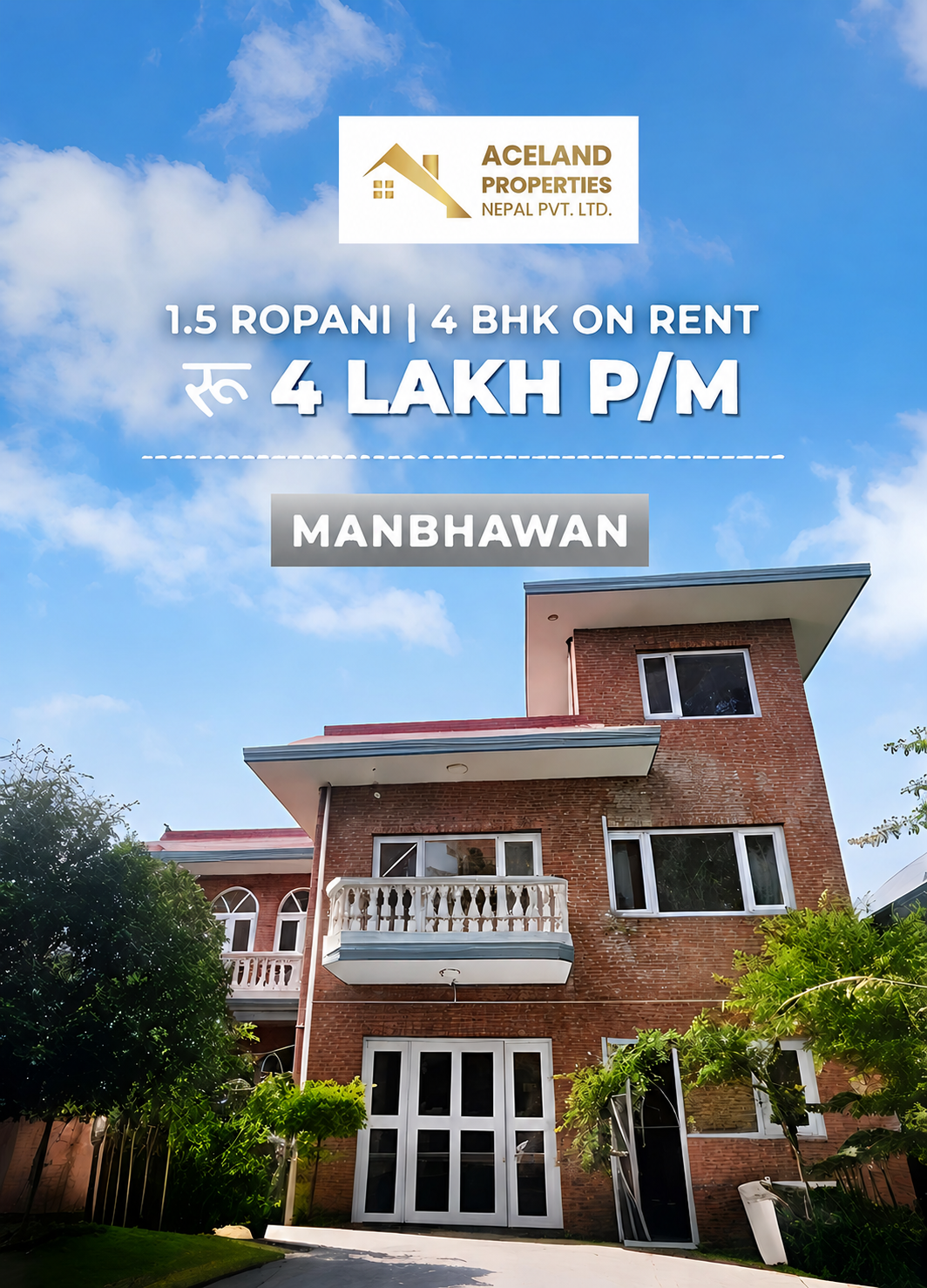 🏡 Luxury 4BHK House For Rent – Manbhawan, Lalitpur