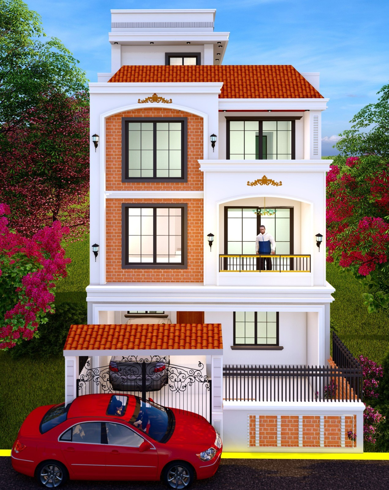 Elegant East-Facing Fully Furnished House for sale at Ochu Height with Rental Unit